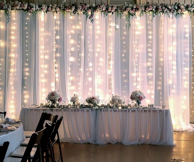 White Tulle Backdrop Curtain - Image 3