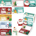 500 PCS Christmas Gift Tags Christmas Santa Claus Stickers Self Adhesive by CAKKVDE