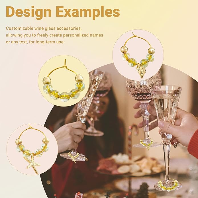 50 Sets Wine Glass Charms, Wine Charms - Image 7