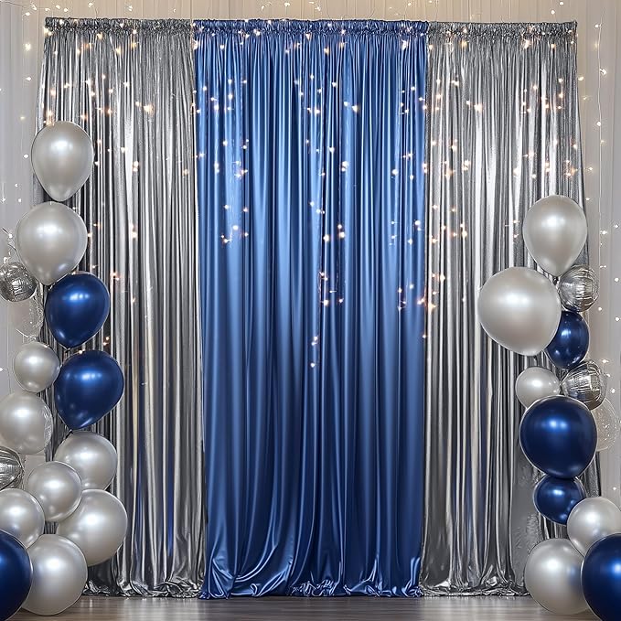 Outpain Thick 30 ft x 10 ft Black Black Sequin Backdrop Curtain - Image 5