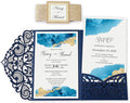 DORIS HOME 50PCS Laser Cut Wedding Invitations by DorisHome