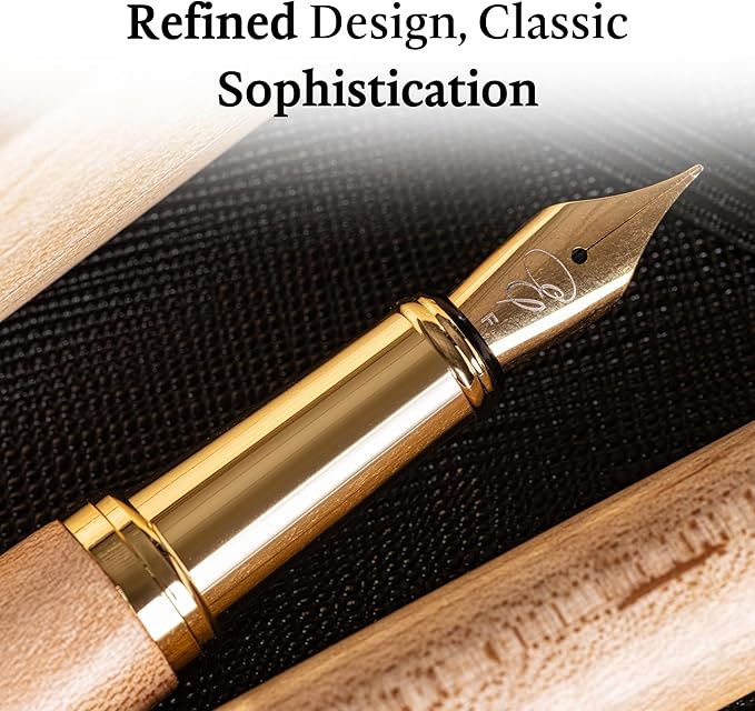 Ellington Pens Elegant Wood Fountain Pen Set – Includes Wooden Pen Box - Image 6