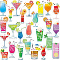 Xuhal 25 Pieces Tropical Drink Cruise Door Decorations Funny Magnetic Cruise by Xuhal