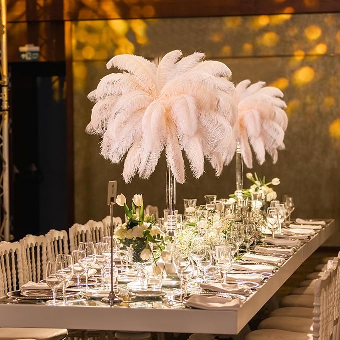 80 Pcs Large Natural Ostrich Feathers Plumes 14-16 Inch Bulk - Image 4