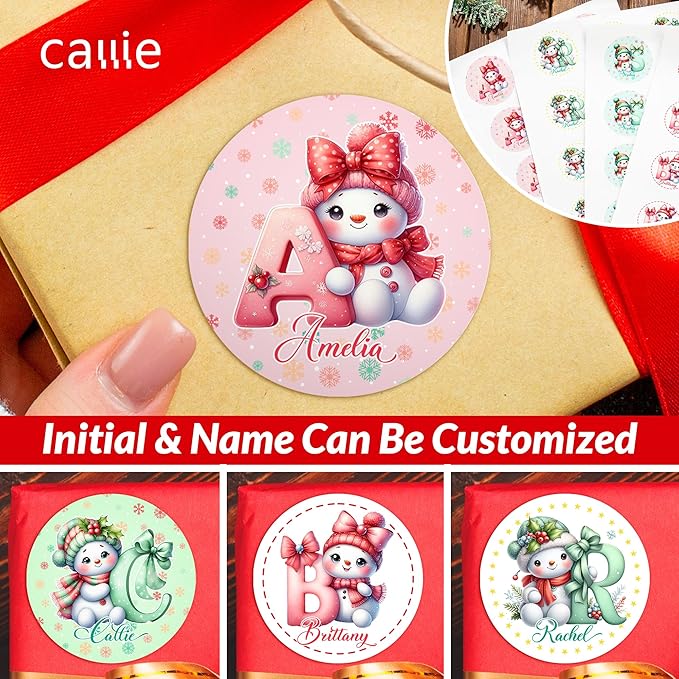callie Personalized Christmas Stickers - Image 8