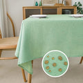 NLMUVW Light Green Linen Tablecloth Rectangle, Sage Table Cloth Farmhouse by NLMUVW