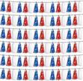 6P Red Blue White Foil Fringe Metallic Tassel Streamers Banner Tassel Garland by HYSILLA