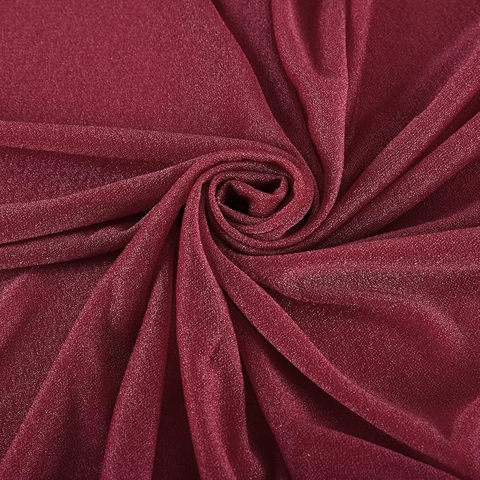 Arch Drapes for Wedding Arch Draping Fabric Burgundy Sheer Backdrop Curtain for - Image 5