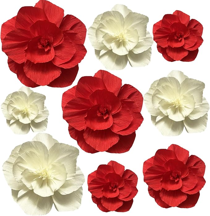 BRT Bearingshui Crepe Paper Flowers Decoration by BRT+Bearingshui
