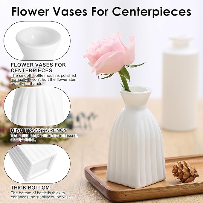 Vintage Small Glass Vases Set of 10, Mini Bud Vases - Image 5