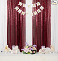 ShinyBeauty Burgundy Sequin Wedding Backdrop by ShinyBeauty
