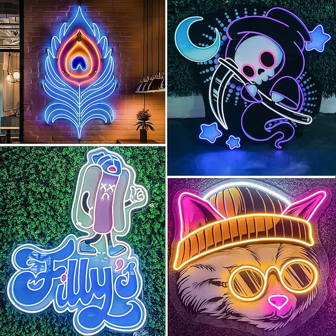 Custom Neon Sign, Personalized UV Printed LED Neon Sign LoGo Customizable - Image 3