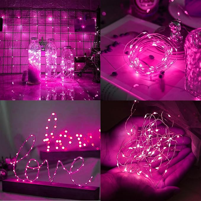 WATERGLIDE 12 Pack Fairy Lights Battery Operated, 7 ft 20 LED Mini String Lights - Image 2