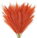 8pcs Orange Pampas Grass Tall by ObbsieDirect