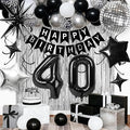 40th Birthday Decorations for Men Women, Fringe Curtains Kit by Birthdaypartyexpert