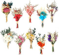 10Pcs Mini Dried Flower Bouquet Colourful Natural Boho Dried Flowers Set Mini by Songjum