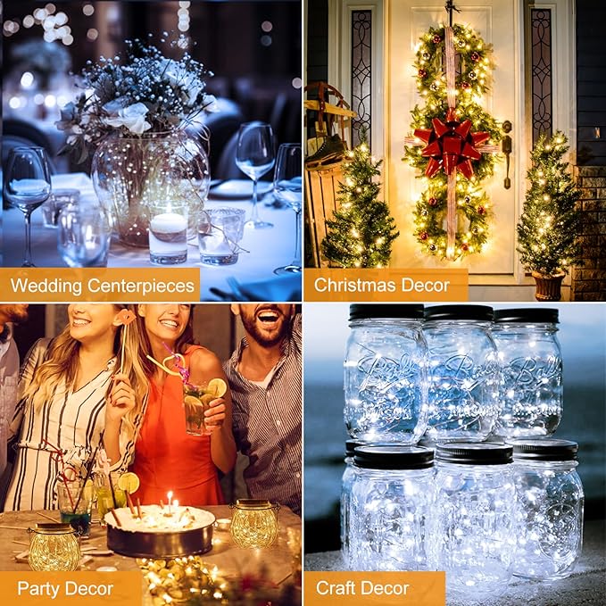 btfarm 18 Pack Fairy Lights Battery Operated, 7ft 20 Led Twinkle Lights String - Image 5
