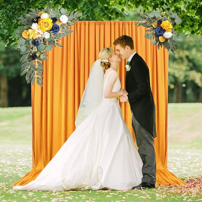 10 x 7 Feet Orange B Backdrop Curtain - Image 3