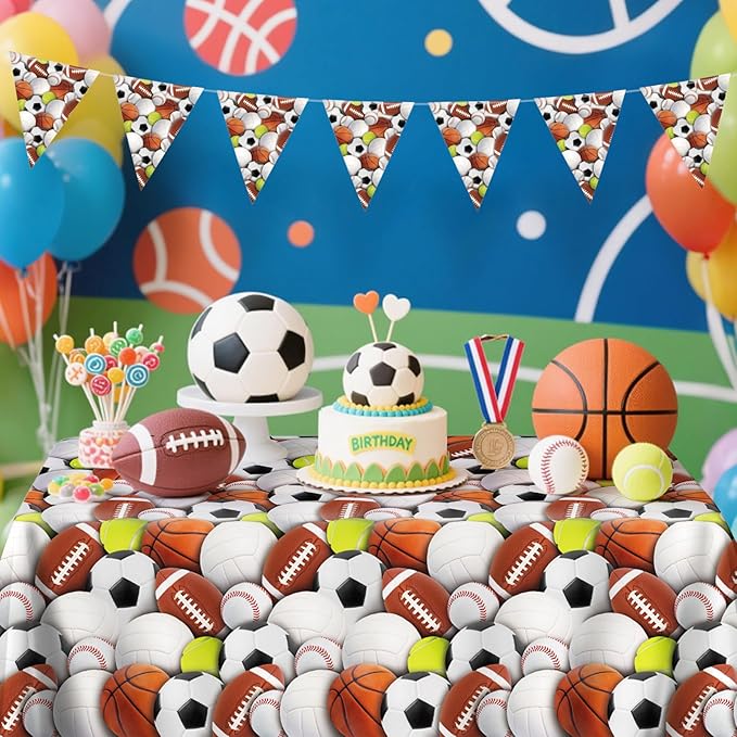 Gatherfun Sports-Themed Party Pack: 2-Pack Boys Birthday Decorations, - Image 5