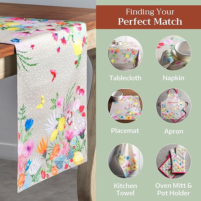 Maison d' Hermine Table Runner 100% Cotton Double Layer Table Runners 72 inches - Image 5