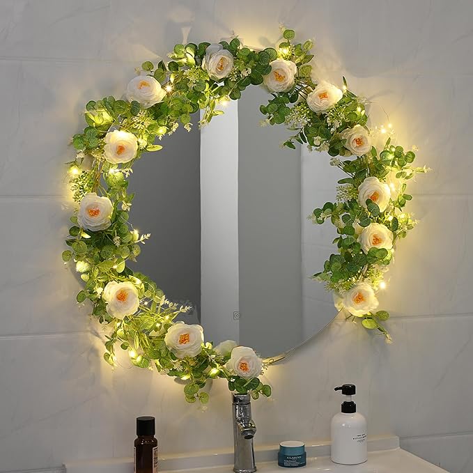 Dolicer 2Pcs 13Ft Artificial Eucalyptus Garlands - Image 6