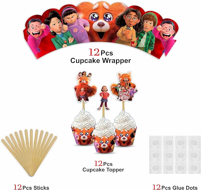 Seyal® Trning Red Cupcake Wrapper - Image 4