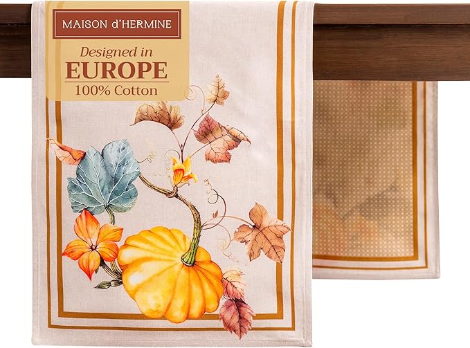 Maison d' Hermine Table Runner 100% Cotton Double Layer Table Runners 72 inches by MaisondHermine