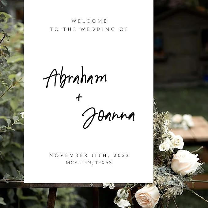 Wedding Welcome Sign, Wedding Welcome, Calligraphy Welcome sign - Image 3