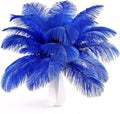 THARAHT Blue Ostrich Feathers 24pcs Natural Bulk 8-10Inch 20cm-25cm by THARAHT