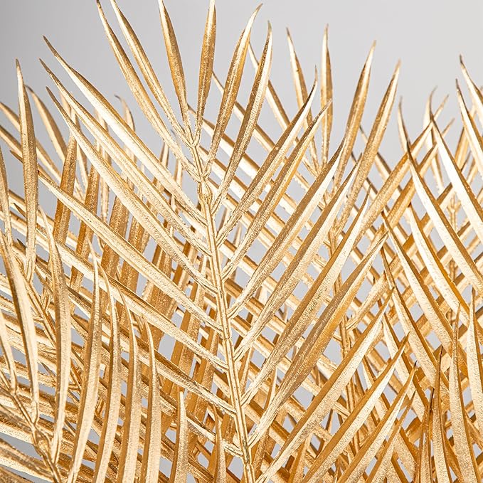 29” Large Gold Palm Leaves Palm Fronds Tropical Leaves Areca Palm Branches - Image 3