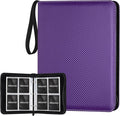 4 Pocket Card Binder, Premium Zip Trading Card Binder, 400 Double Sided Pocket by GERMUN
