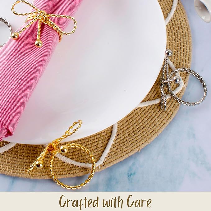 Heavy Duty Metal Napkin Ring Set of 12 - Image 6