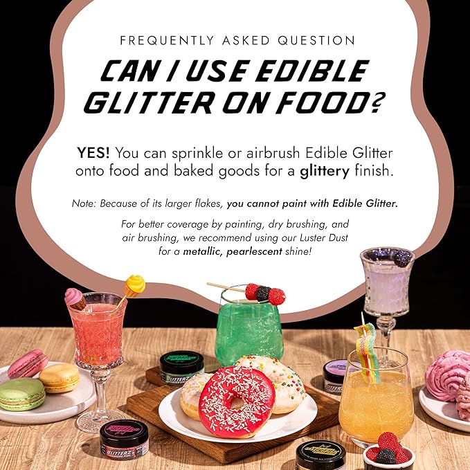 MONÉGASQUE Brown Edible Glitter - Image 4