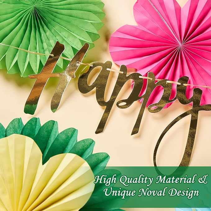 Colorful Birthday Party Decoration Paper Flower Hanging Decoration - Image 3