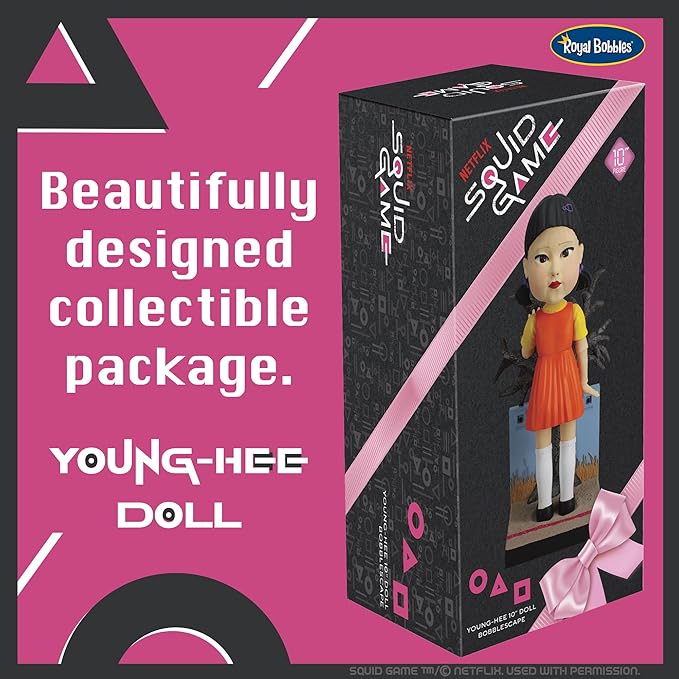 Royal Bobbles Squid Game Young Hee Doll Collectible Bobblehead Statue - Image 3