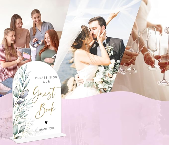 Acrylic Wedding Signs, Wedding Reception Signage, Bridal Shower Table Decor - Image 5