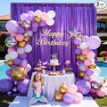 10x10 ft Glitter Purple Backdrop Curtain by ENJOYYOURPARTY
