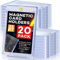 20ct Magnetic Card Holders, 35pt One Touch Card Holder, U-V Protection Hard by Zenowick