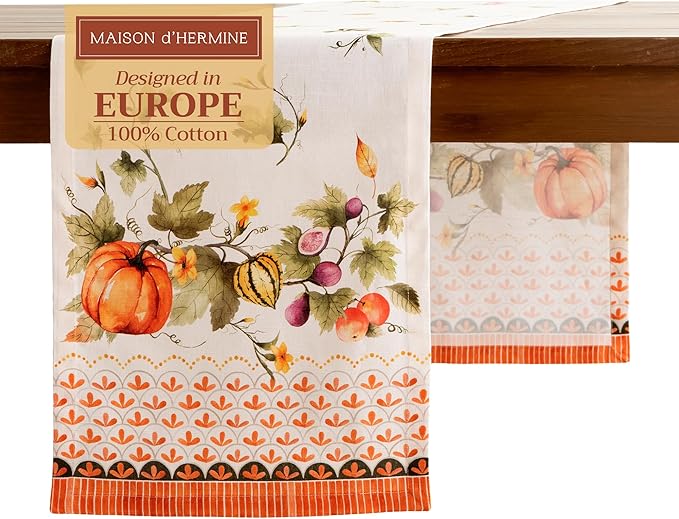 Maison d' Hermine Table Runner 100% Cotton Single Layer Table Runners 108 by MaisondHermine