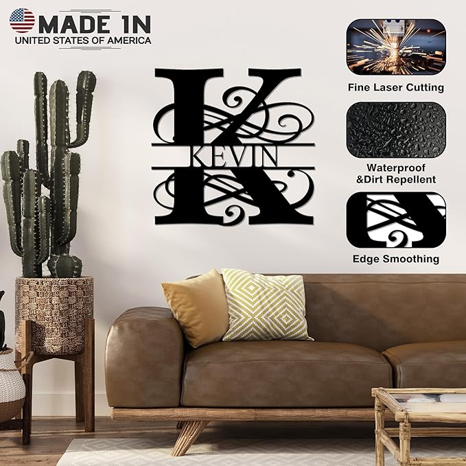 Custom Signs Outdoor Metal, Personalized Name Sign, Family Last Name Sign Home - Image 4