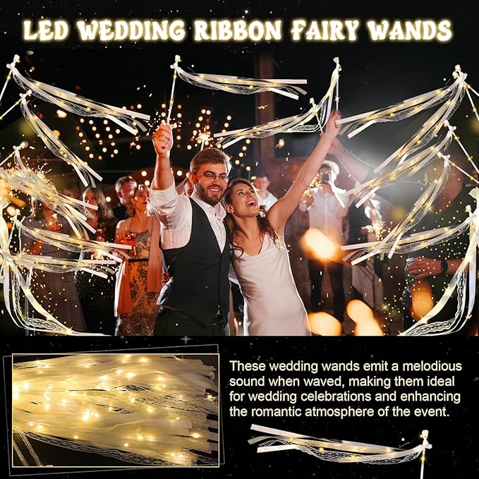 50 Pcs Wedding Wands Ribbon Streamers - Image 4