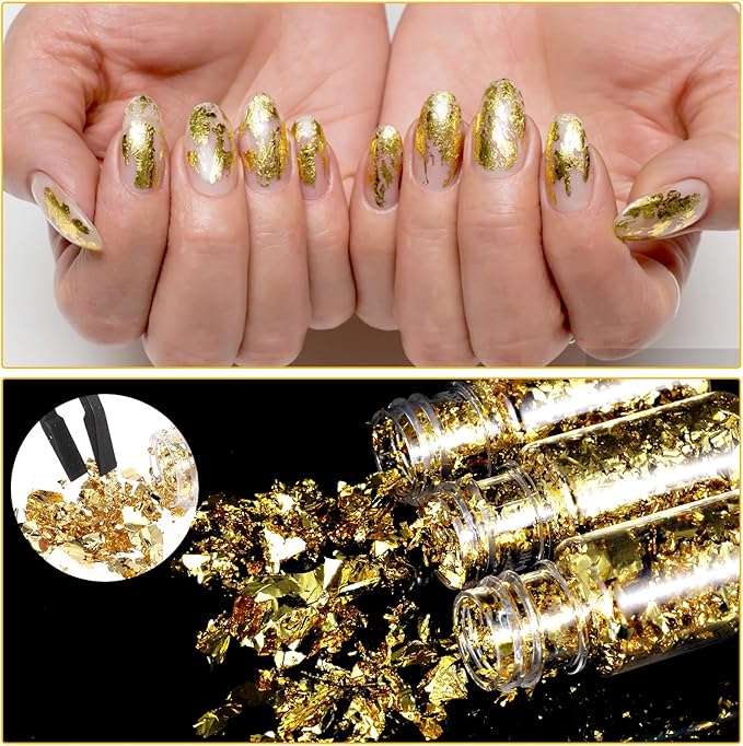 5Pcs Decorative Gold Leaf - Image 6