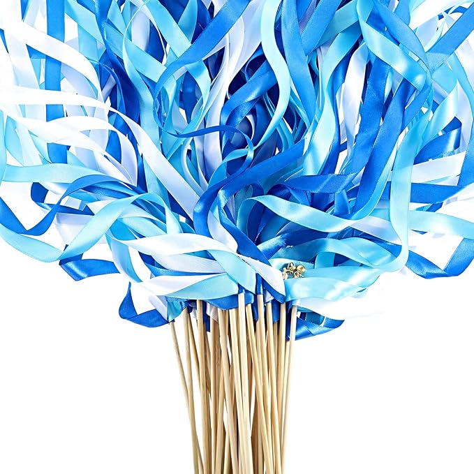 Boao 40 Pieces Mixed Color Ribbon Sticks by Boao