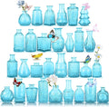Glass Bud Vase Set, Mini Vases for Flowers, Bulk Vintage Mini Vases for by earthgadgets