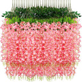 Wisteria Hanging Flowers, Fake Hanging Flowers Wisteria artificiales Garland by CreateABetterLife