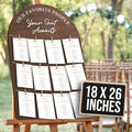 STOFINITY Wedding Seating Chart Board Display by Stofinity