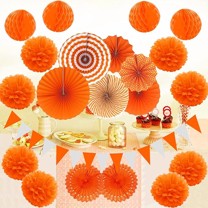 ZERODECO Party Decoration, Garlands String Polka Dot and Triangle Bunting Flags - Image 7