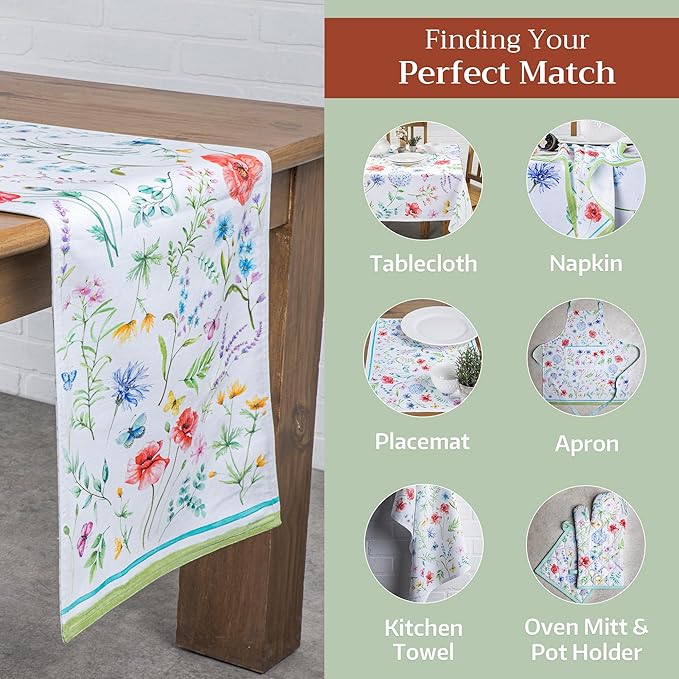 Maison d' Hermine Table Runner 100% Cotton Double Layer Table Runners 72 inches - Image 5