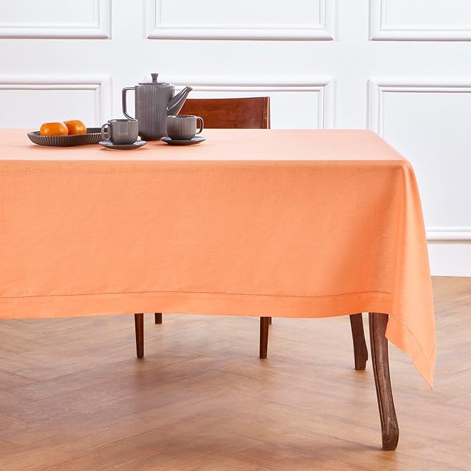Solino Home Linen Tablecloth for Rectangle Tables 60 x 120 Inch - Image 4