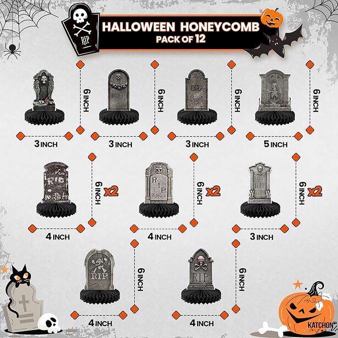KatchOn, Halloween Tombstone Honeycombs - Image 2